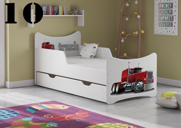 Dětská postel Truck - 10 (rošt + matrace ZDARMA)