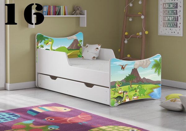 Dětská postel Sopka - 16 (rošt + matrace ZDARMA)