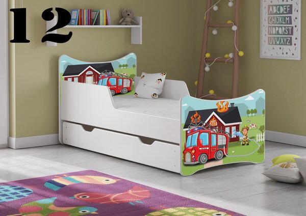 Plastiko Dětská postel se šuplíky HASIČI - 12 - 180x90
