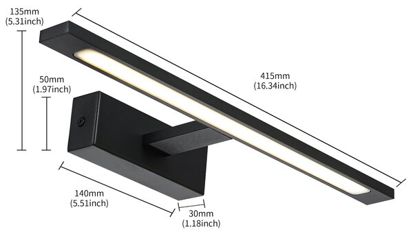 Light Prestige Isla nástěnné svítidlo 1x12 W černá GS-LWB-12WBKCCT