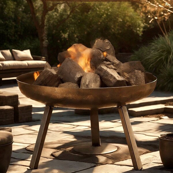 Zahradní ohniště STEEL černé BBQ6445