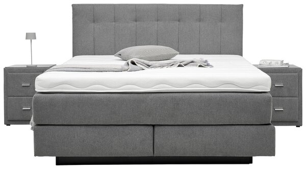 POSTEL BOXSPRING, 180/200 cm, šedá Beldomo - Sleep - Manželské postele