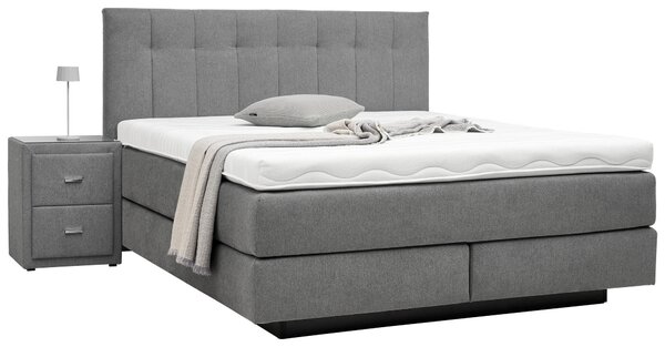 POSTEL BOXSPRING, 180/200 cm, šedá Beldomo - Sleep - Manželské postele