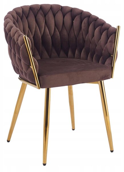Furnitex Čalouněná Jídelní Židle K7-FX (G) Riviera 28 Hnědá