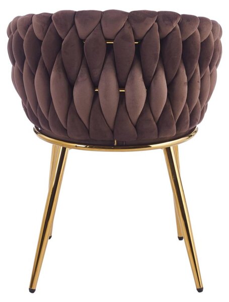 Furnitex Čalouněná Jídelní Židle K7-FX (G) Riviera 28 Hnědá