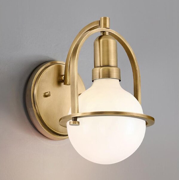Quintiesse QN-SOMERSET1-HB - Nástěnná lampa SOMERSET 1xE27/60W/230V zlatá