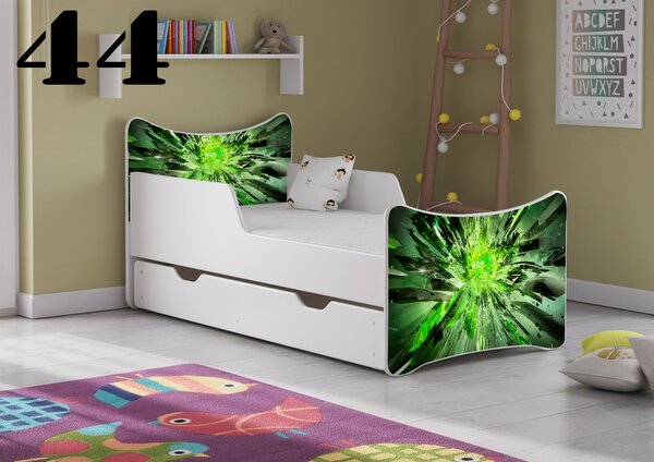 Dětská postel Zelená - 44