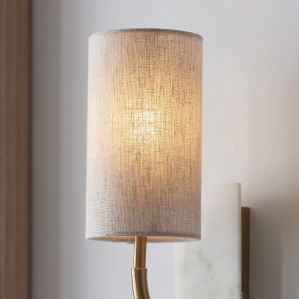 Endon 114203 - Nástěnná lampa 1xE14/7W/230V béžová/zlatá