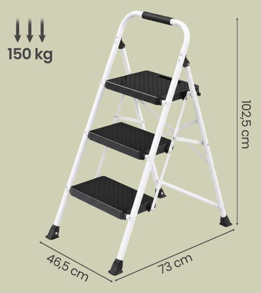 Skládací ocelové schůdky GSLB35203WZ01