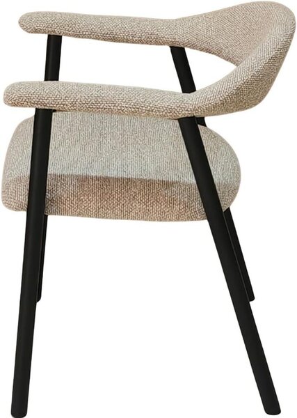 Jídelní židle Basis, černá barva, moderní design, pohodlné sedadlo, vhodná do jídelny