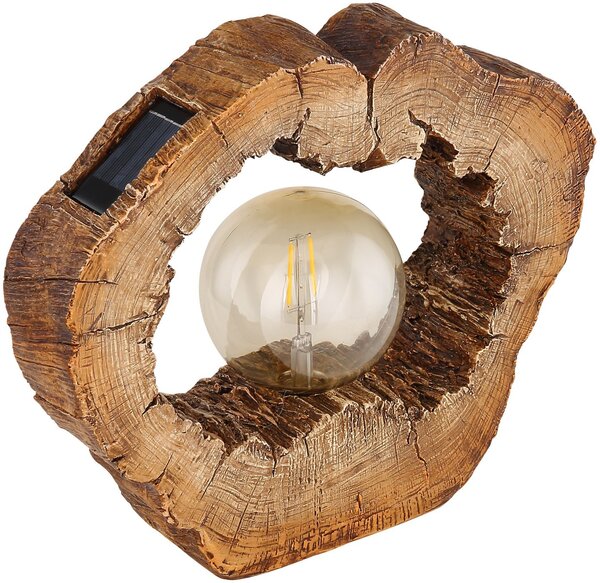 Globo Lighting Solar solární stojací lampa 1x0.06 W dřevo 36516
