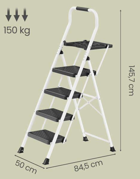Skládací ocelové schůdky GSLB35204WZ01