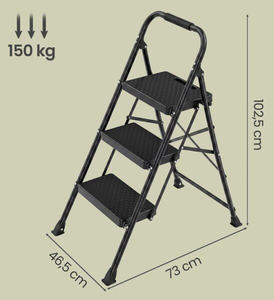 Skládací ocelové schůdky GSLB35203BZ01