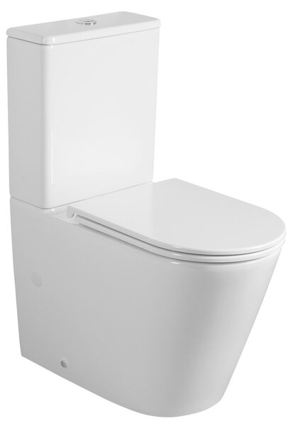 Sapho Sapho, DARIO RIMLESS WC kombi mísa s nádržkou, spodní/zadní odpad, bílá, PC106V