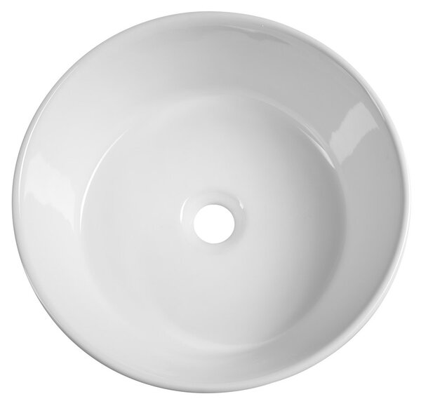 Aqualine Aqualine, Keramické umyvadlo na desku, průměr 40cm, bílá, 40150