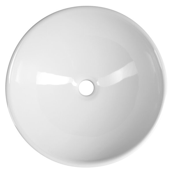 Aqualine Aqualine, Keramické umyvadlo na desku, průměr 40cm, bílá, 40155