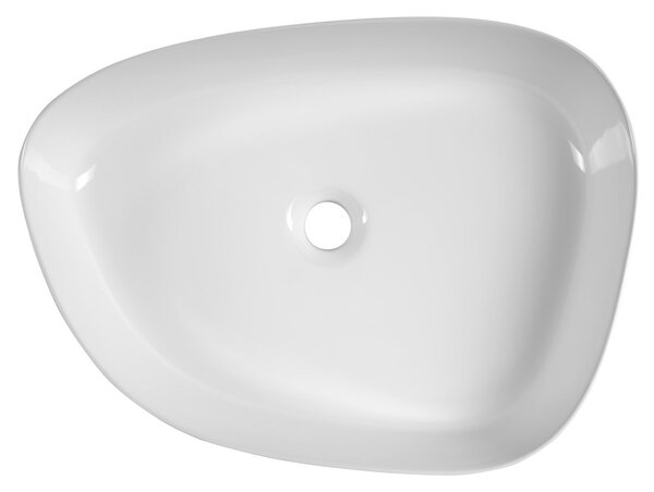 Aqualine Aqualine, Keramické umyvadlo na desku, 55x42cm, bílá, 55421