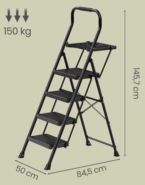 Skládací ocelové schůdky GSLB35204BZ01