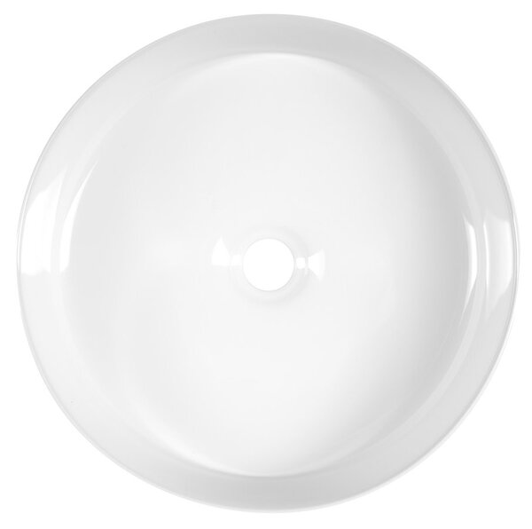 Sapho Sapho, FIASTRA keramické umyvadlo na desku, průměr 40cm, bílá, FT801