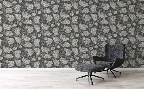A.S. Création | Vliesová tapeta na zeď Attractive 2 39025-3 | 0,53 x 10,05 m | černá, krémová, metalická