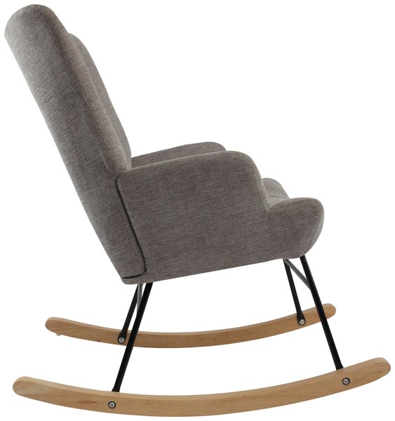 HOUPACÍ ŽIDLE, textil, šedá P & B - Křesla klasická, Online Only