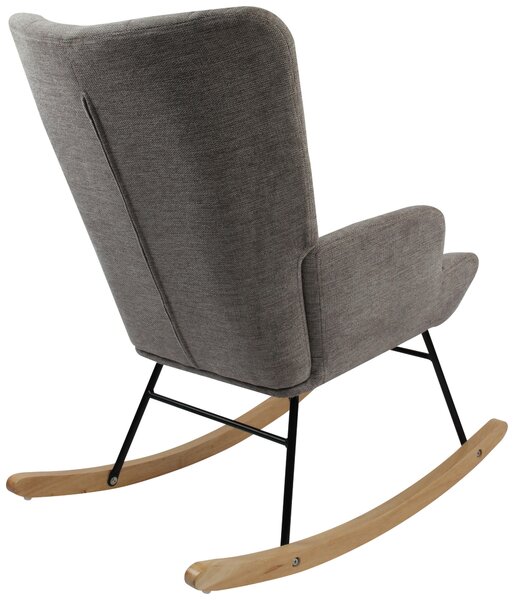 HOUPACÍ ŽIDLE, textil, šedá P & B - Křesla klasická, Online Only