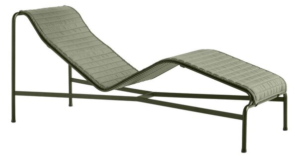 HAY Polstrování Palissade Chaise Longue quilted cushion, olive