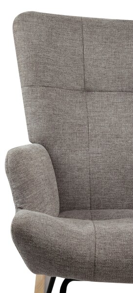 HOUPACÍ ŽIDLE, textil, šedá P & B - Křesla klasická, Online Only