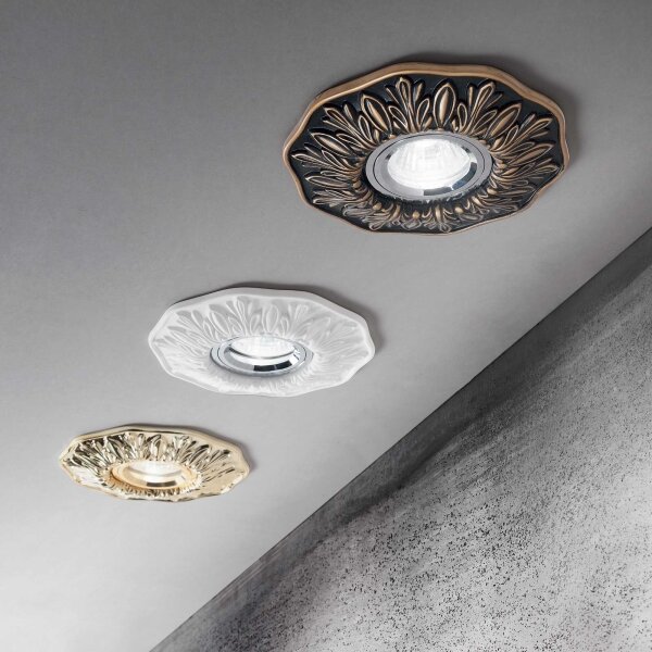 Ideal Lux - Podhledové svítidlo POLKA 1xGU10/50W/230V bronz