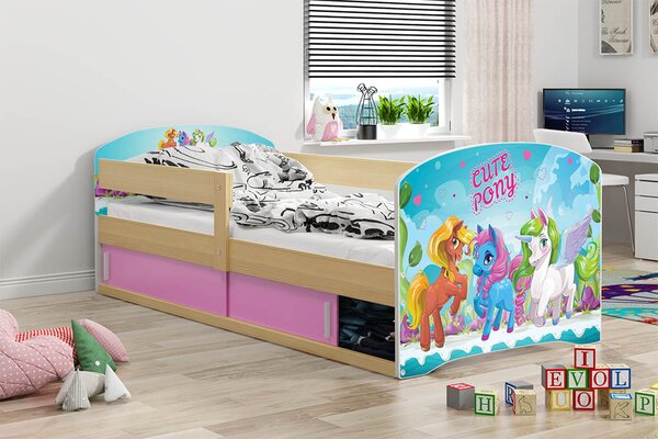 Dětská postel Luki 1 160x80 - Borovice