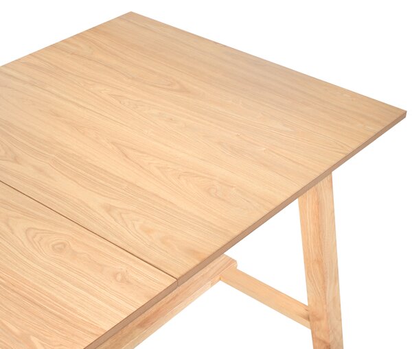 Rozkládací jídelní stůl BARNES Světlý jasan 160/200 cm 90 cm
