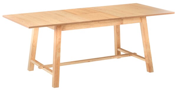 Rozkládací jídelní stůl BARNES Světlý jasan 160/200 cm 90 cm