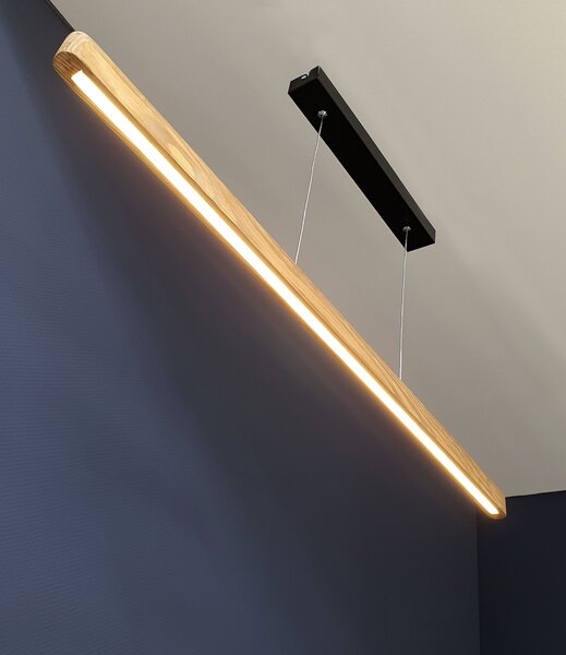 BRITOP Závěsné LED svítidlo FORESTIER, 16W, d. 118 cm, CRI 80 Barva: Ořechová