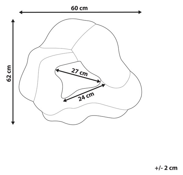 Zrcadlo ABASZA 60 cm 62 cm Bavlna Pestrá