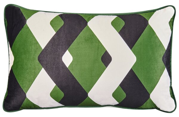 Sada 2 venkovních polštářů SWAY Geometrický vzor 30 x 50 cm Pestrá