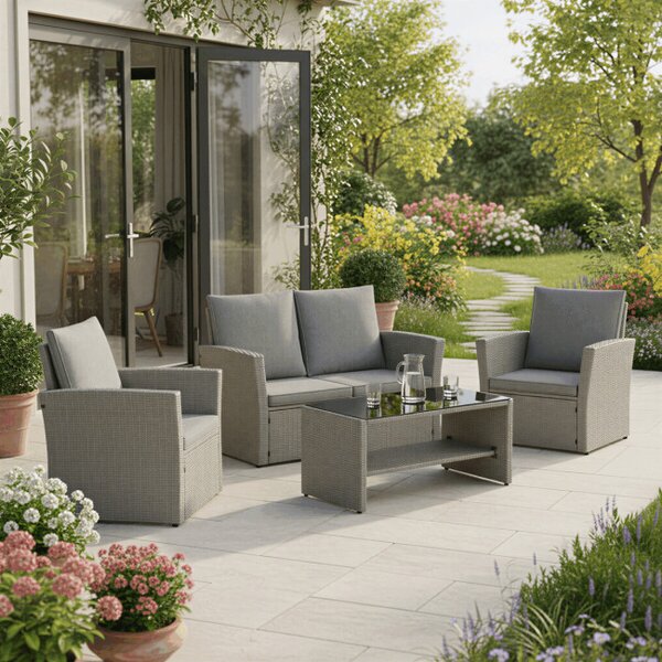 Set zahradního nábytku šedý AZS-A1523 GREY