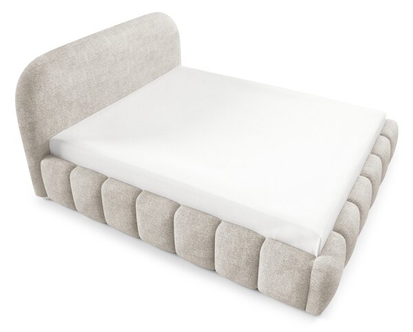 Designová jednolůžková postel 120x200 BERLA - ecru