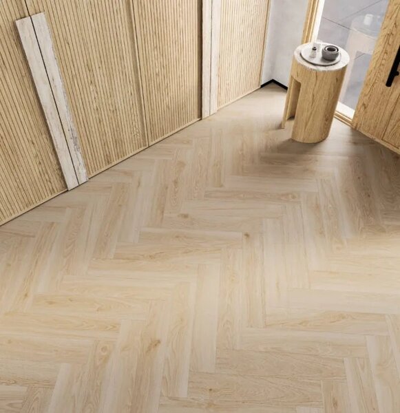 Vynilová SPC podlaha Barlinek Next Step Herringbone - Tea Oak