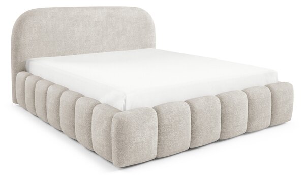 Designová jednolůžková postel 120x200 BERLA - ecru