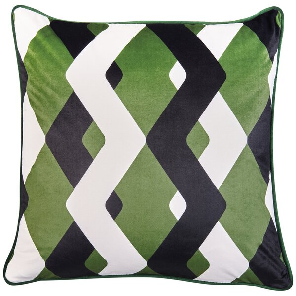 Sada 2 venkovních polštářů SWAY Geometrický vzor 45 x 45 cm Pestrá