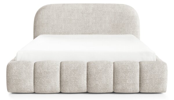 Designová jednolůžková postel 120x200 BERLA - ecru