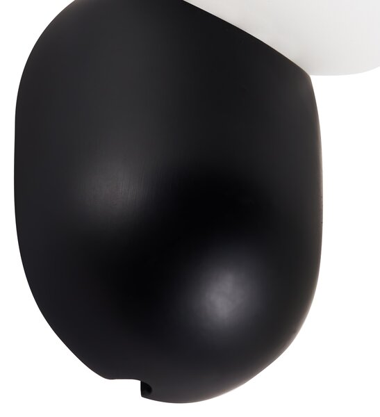 Sada 2 nástěnných lamp HELME Černá