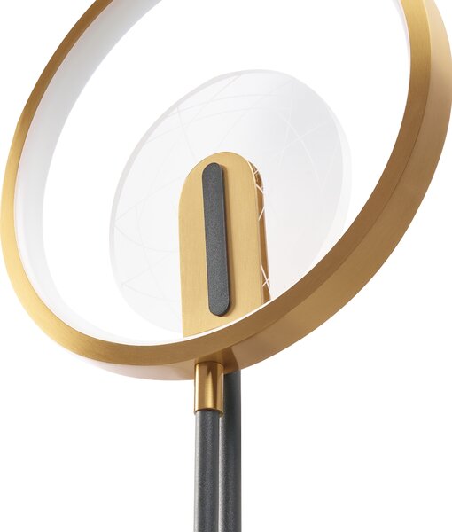 LED nástěnná lampa SAMBRE Zlatá Černá Kov