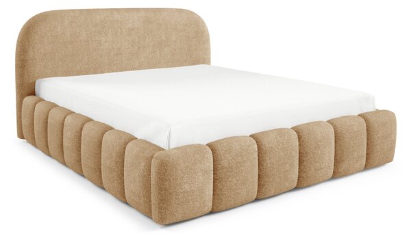 Designová jednolůžková postel 120x200 BERLA - cappuccino
