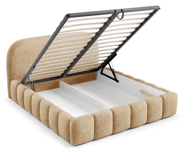 Designová jednolůžková postel 120x200 BERLA - cappuccino