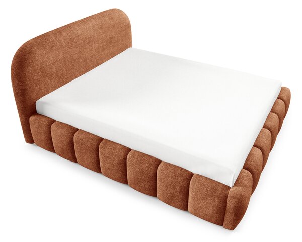 Designová jednolůžková postel 120x200 BERLA - cihlová