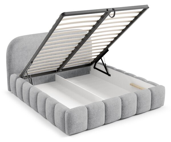 Designová jednolůžková postel 120x200 BERLA - šedá