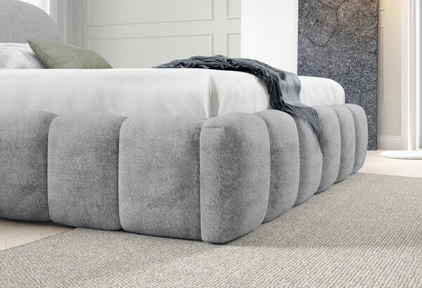 Designová jednolůžková postel 120x200 BERLA - šedá