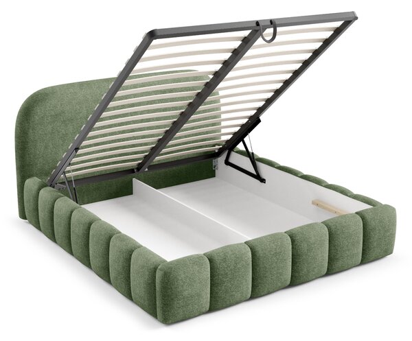 Designová jednolůžková postel 120x200 BERLA - zelená