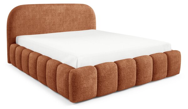 Designová jednolůžková postel 120x200 BERLA - cihlová